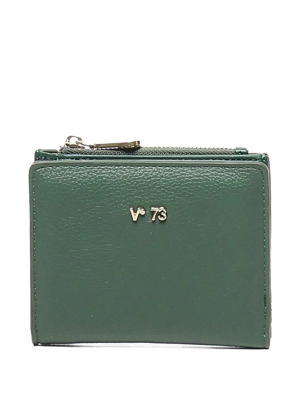 V°73 lettering zip wallet - Verde