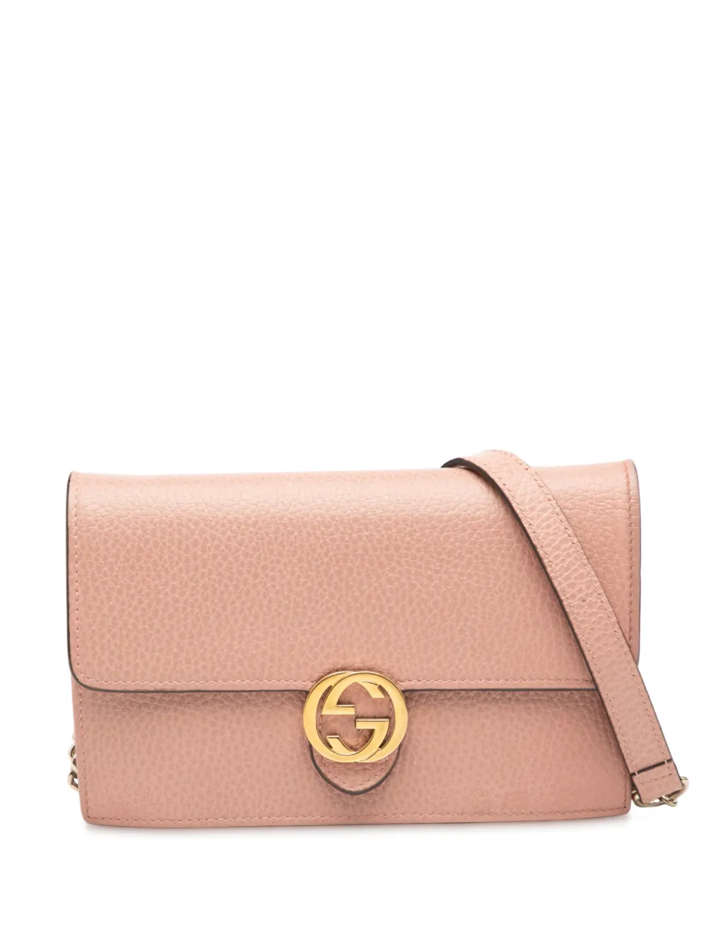 Gucci Pre-Owned 2016-2025 Interlocking G Dollar Wallet on Chain crossbody bag - Rosa