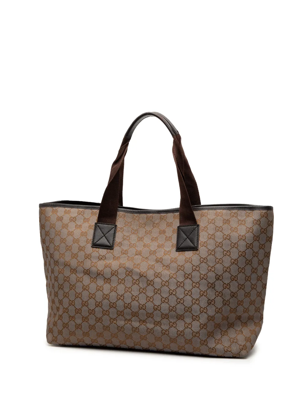 2000-2015 Gg Metallic Canvas Tote Bag