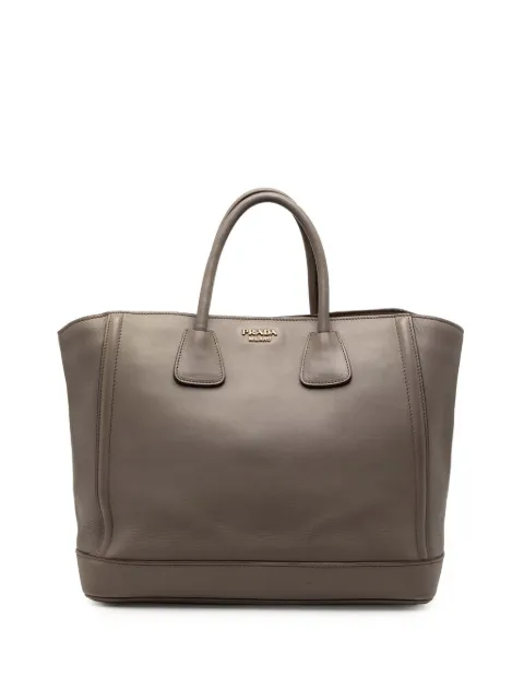 Prada Pre-Owned tote City Calf grande con doble asa 2000-2025