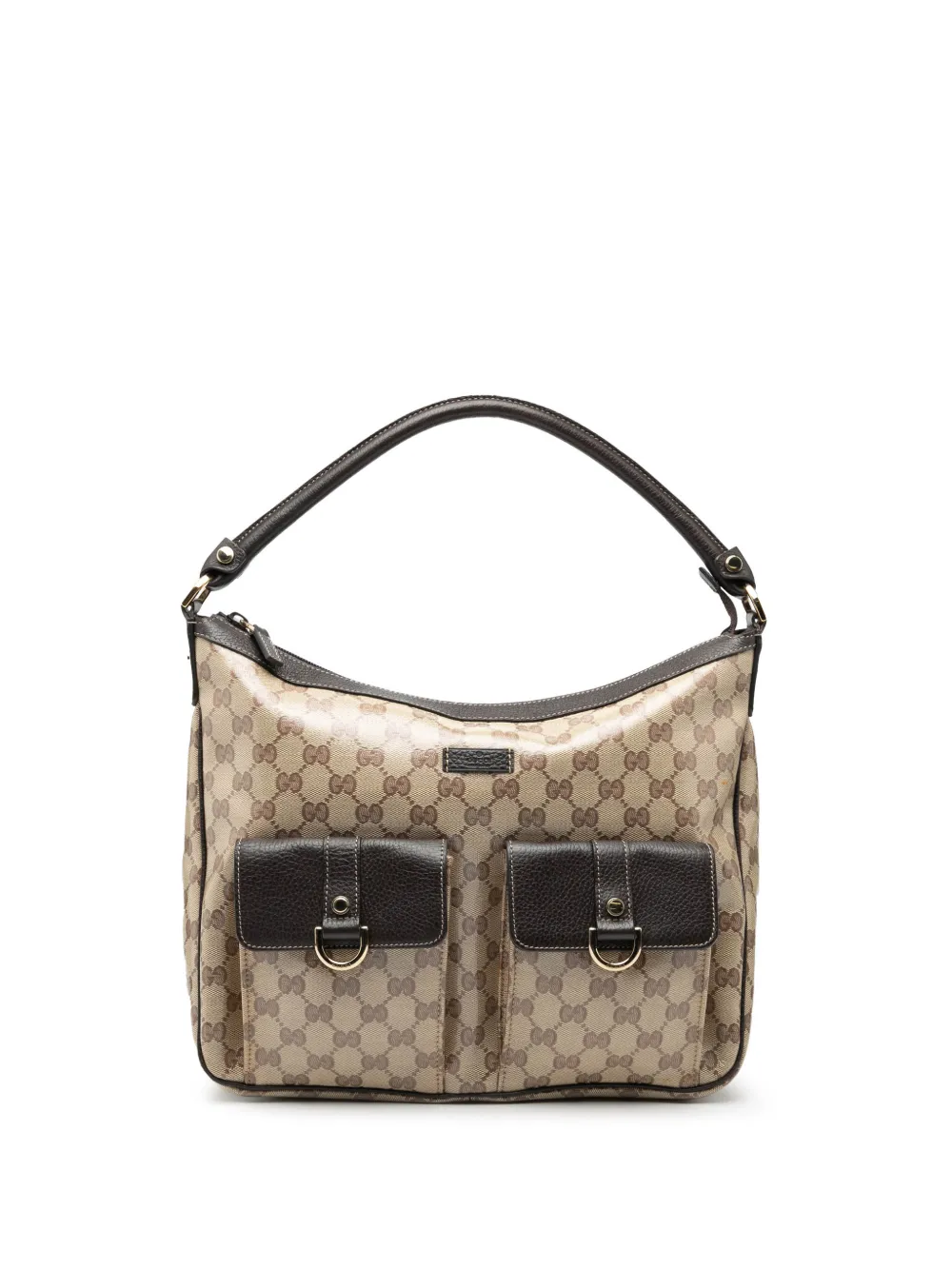 Gucci Pre-Owned 2000-2015 GG Crystal Abbey D Ring handbag - Marrone