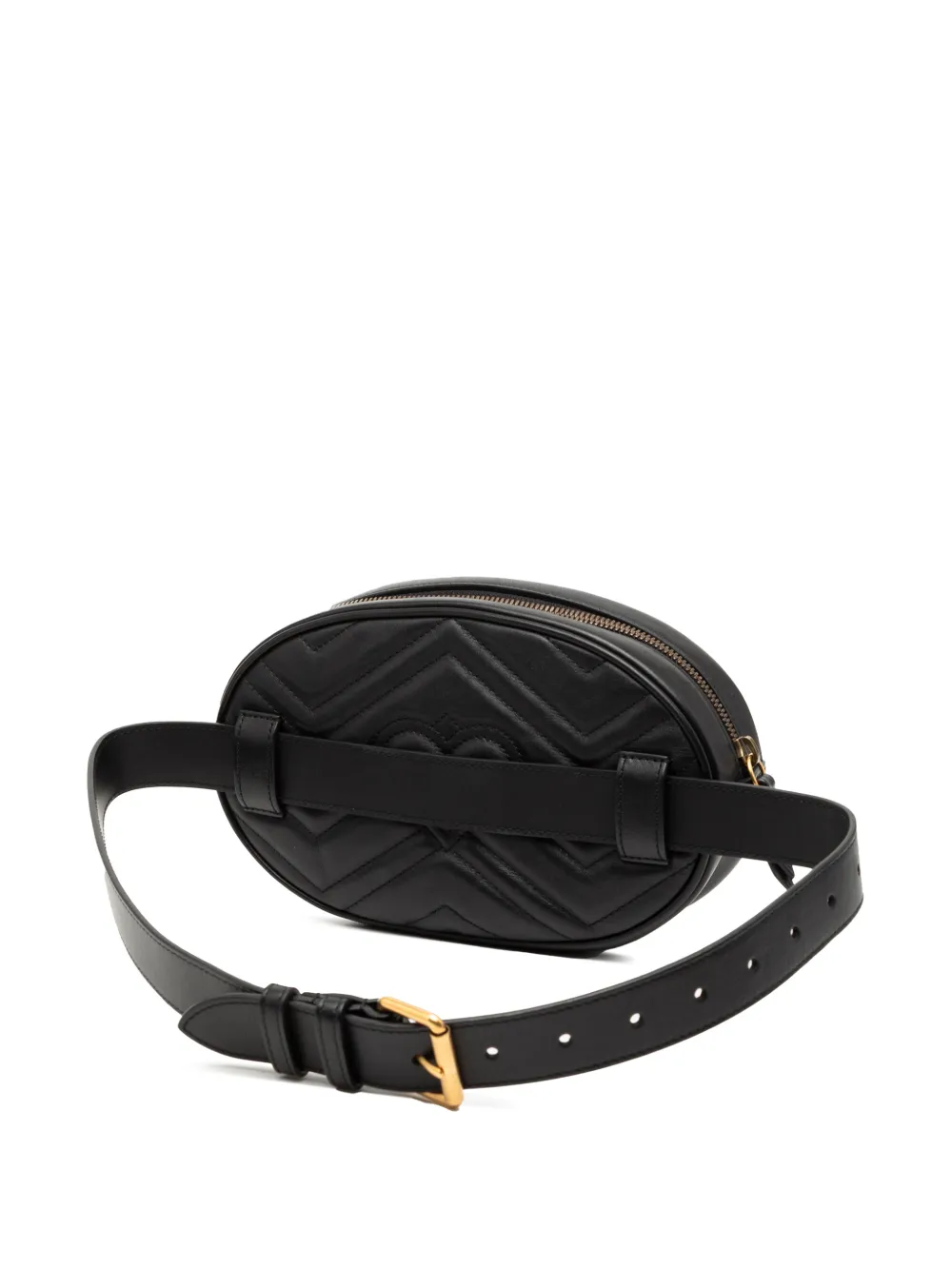 Gucci Pre-Owned 2016-2025 Small GG Marmont Matelasse Leather belt bag - Nero