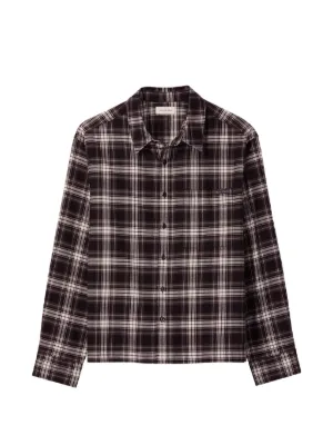 Jil Sander チェック シャツ | ブラック | FARFETCH JP