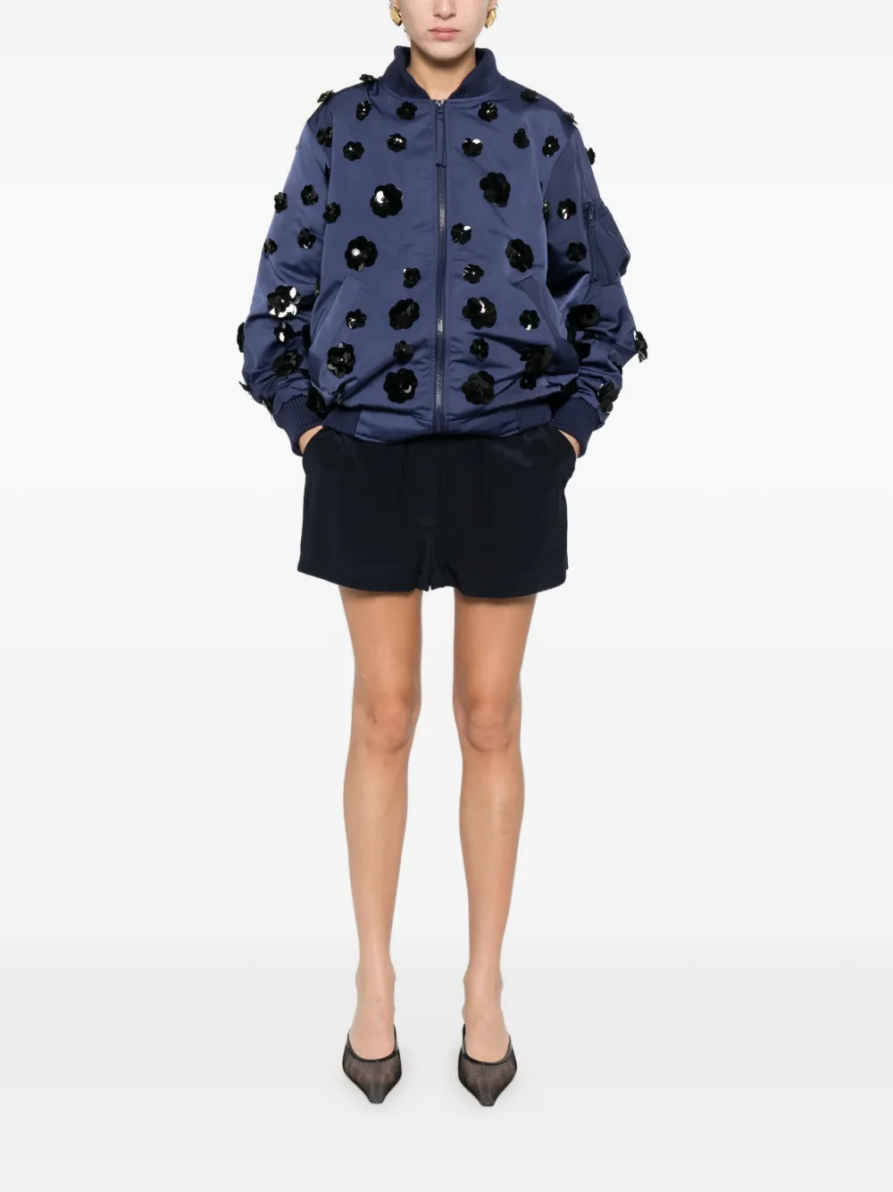  P.a.r.o.s.h. Drawstring Waist Short - Blue 