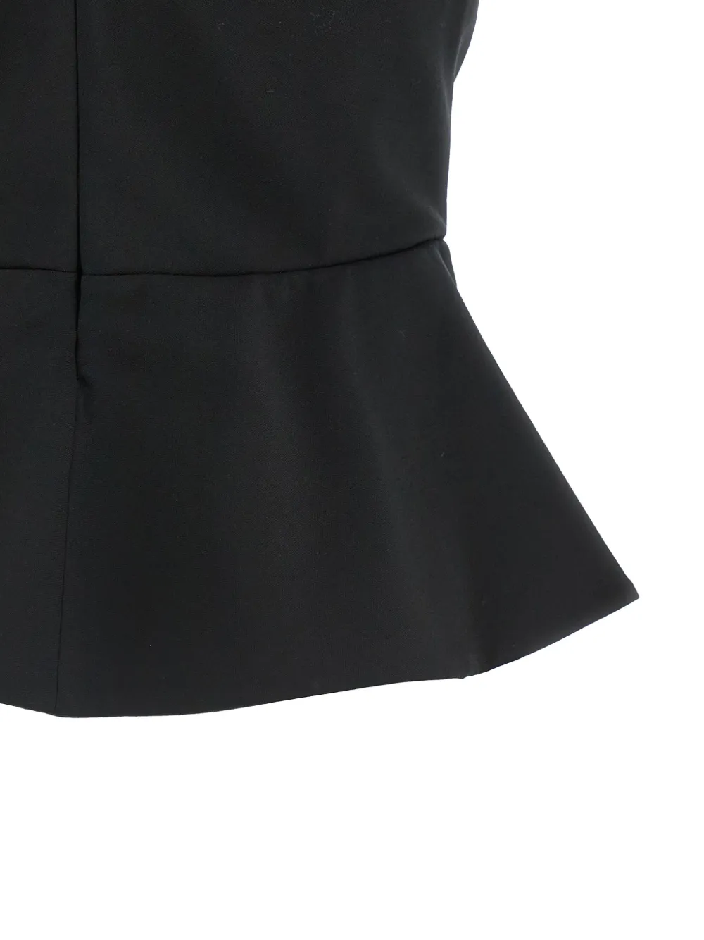 Sheer-Neckline Blouse