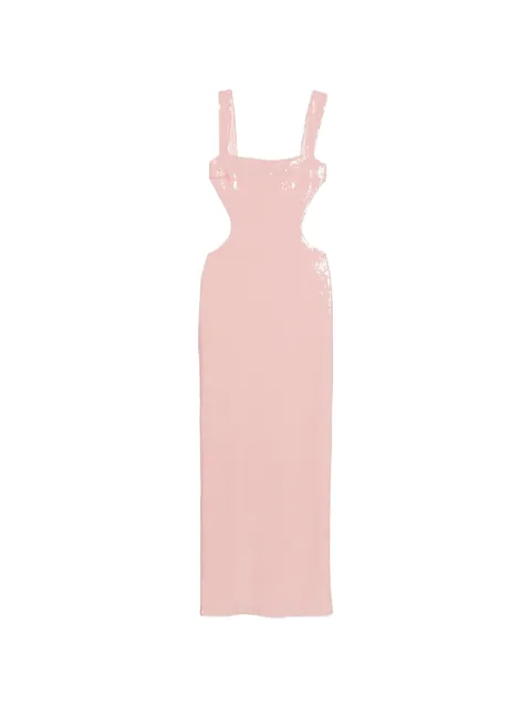 TWENTY FOURHAITCH side-cut-out maxi dress