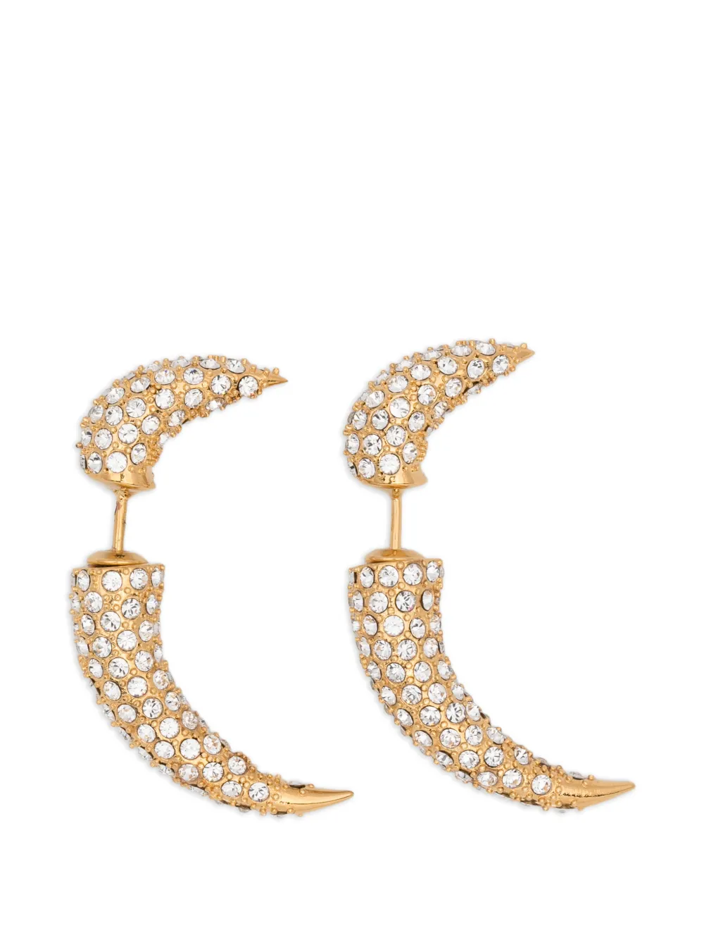 LEONARDO VALENTINI Angel claw stud earrings - Gold