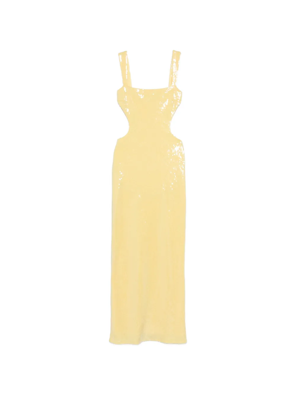 TWENTY FOURHAITCH sequin-embellishment maxi dress - Giallo