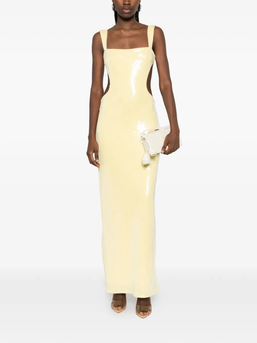 Sequin-Embellishment Maxi Dress