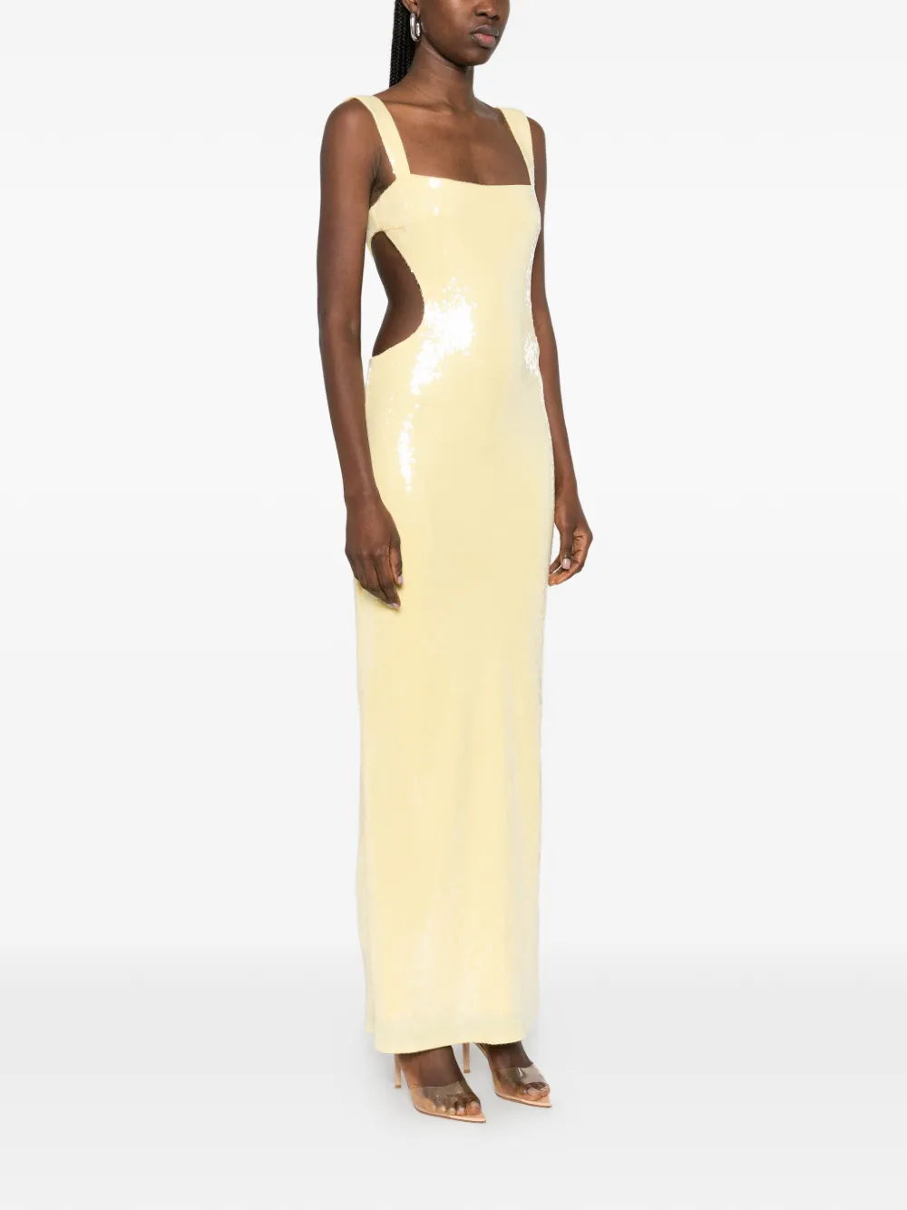 Sequin-Embellishment Maxi Dress