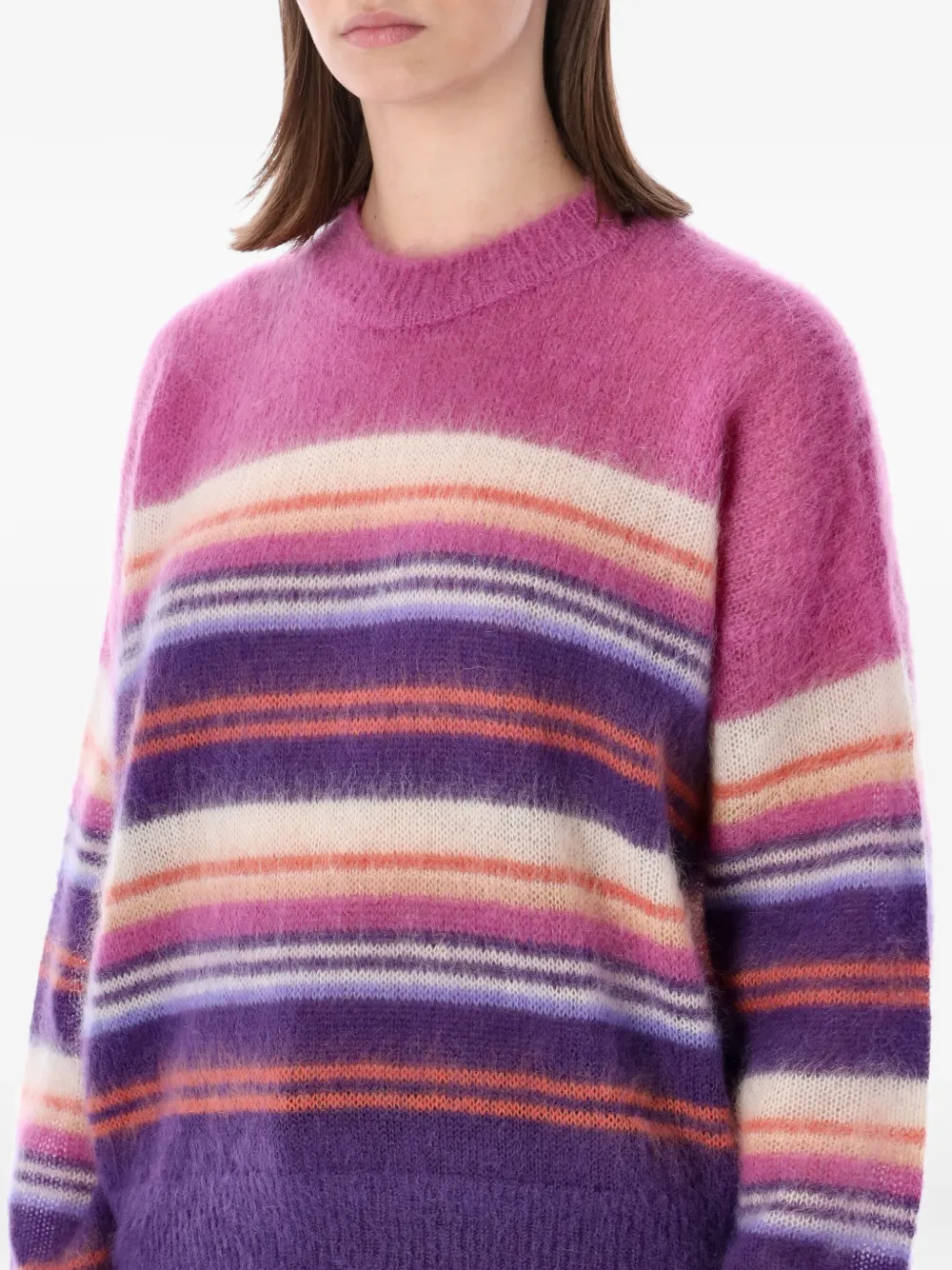 Marant étoile Striped-pattern Sweater - Purple 
