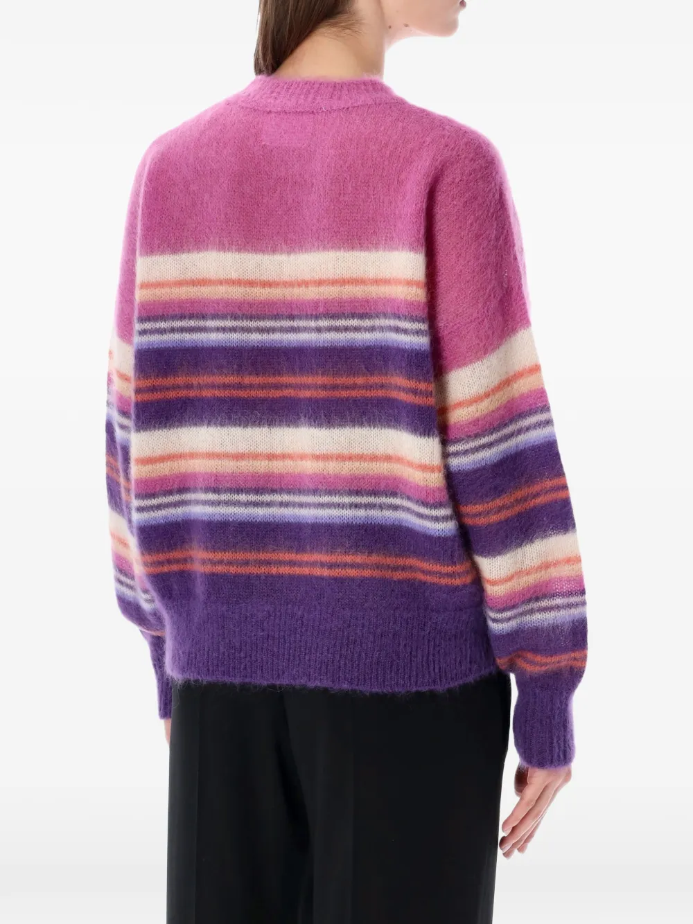  Marant étoile Striped-pattern Sweater - Purple 
