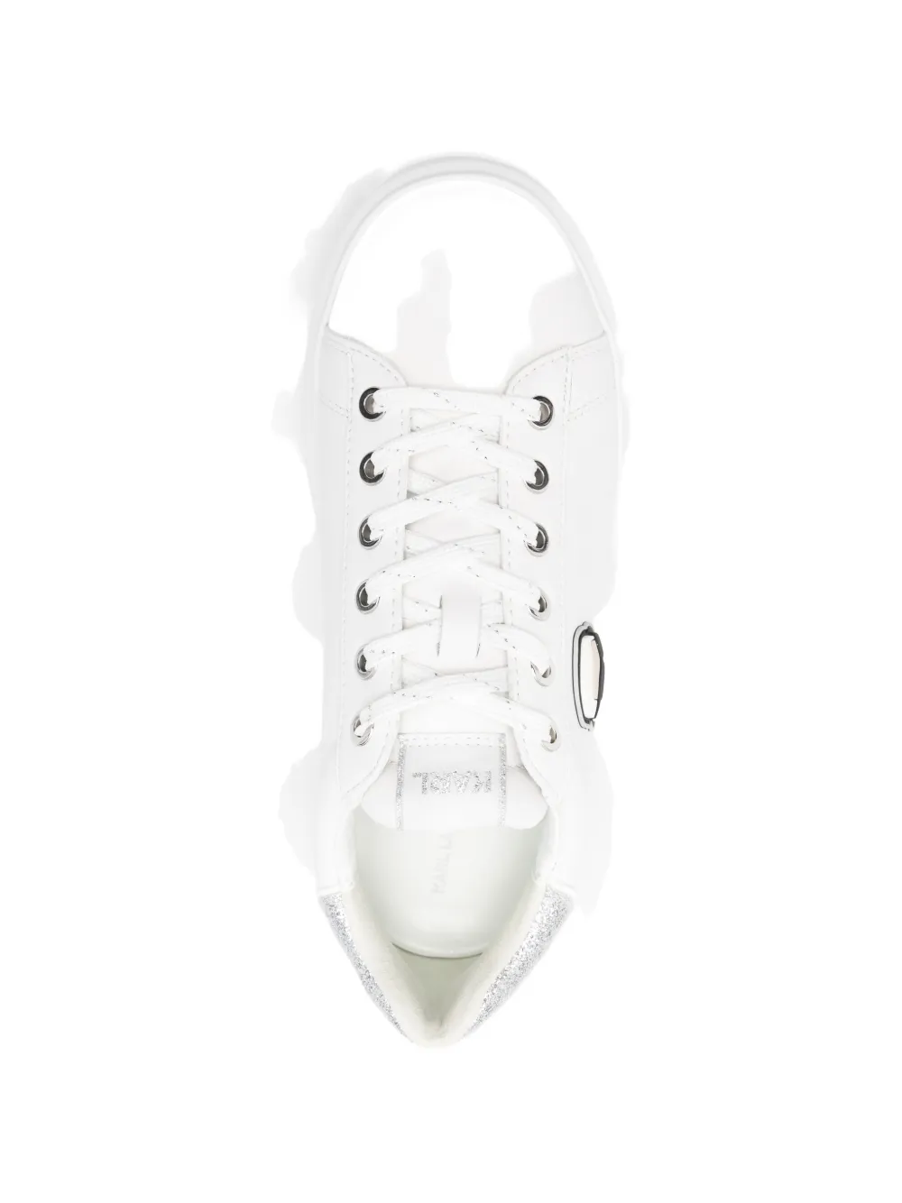 Karl Lagerfeld Kapri sneakers met logopatch Wit
