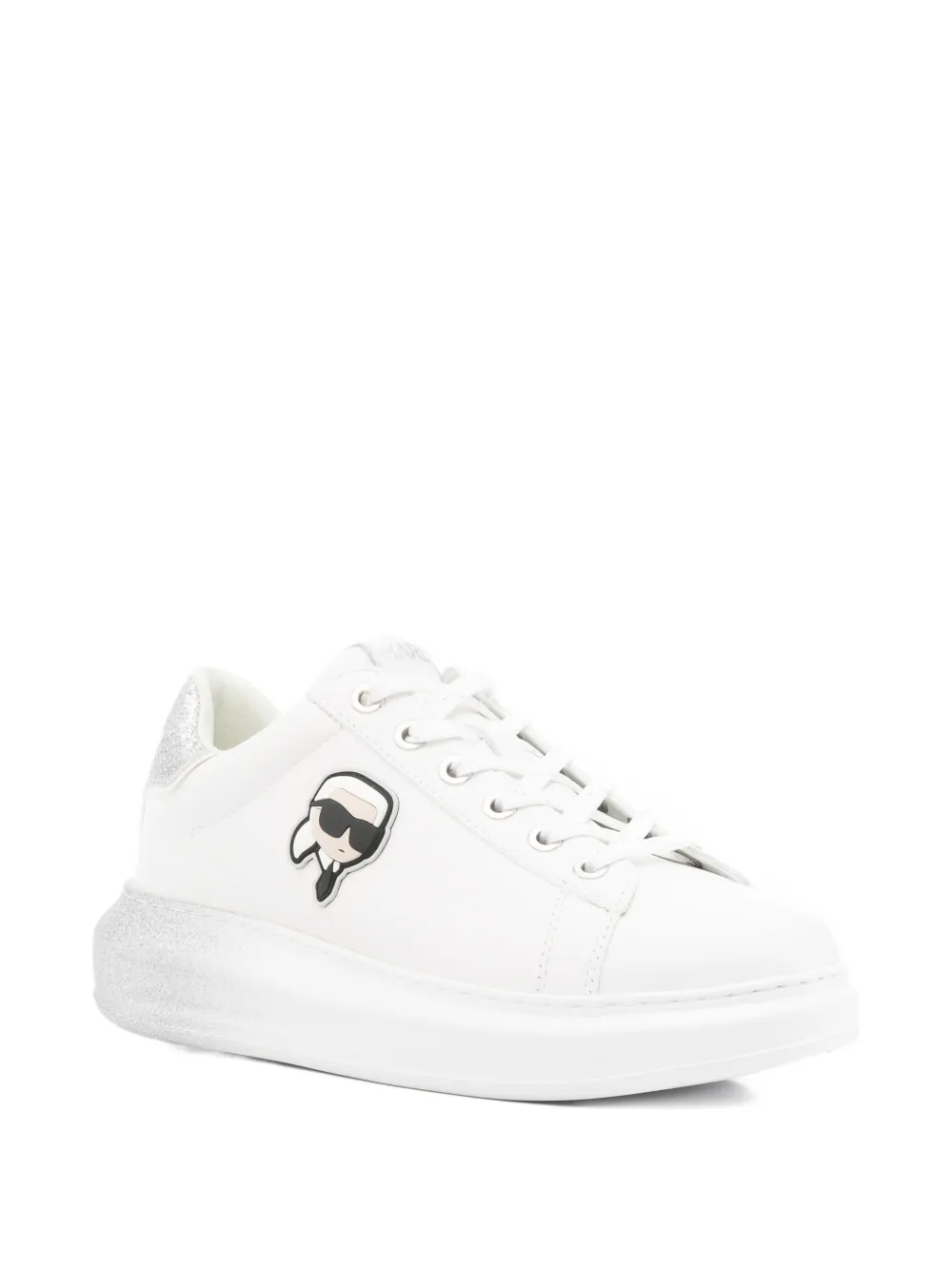 Karl Lagerfeld Kapri sneakers met logopatch Wit