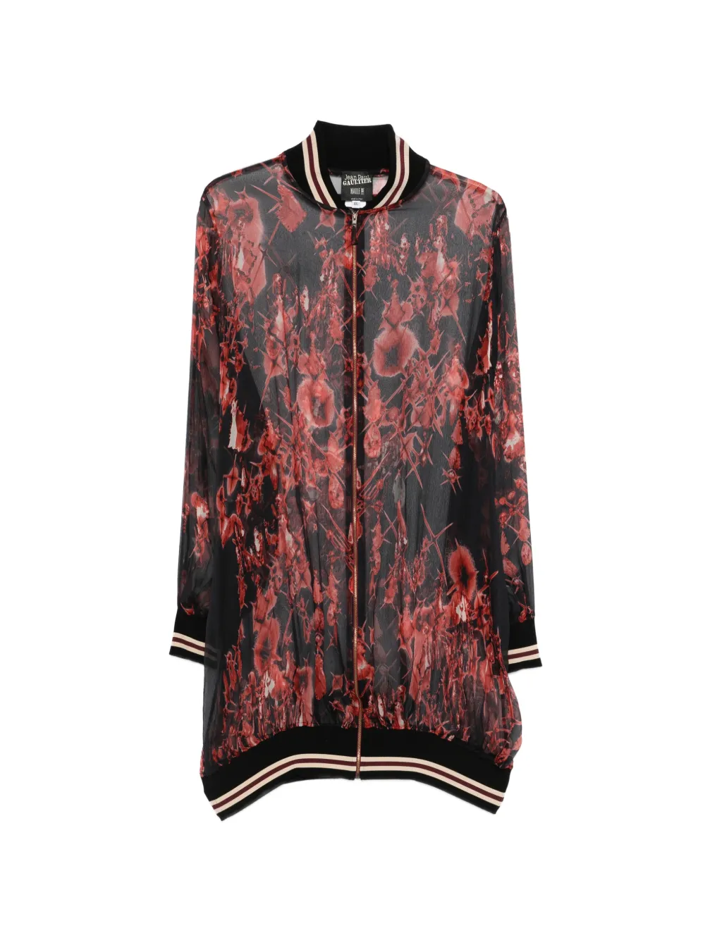 Jean Paul Gaultier Pre-Owned Giacca a fiori anni 2000 - Nero