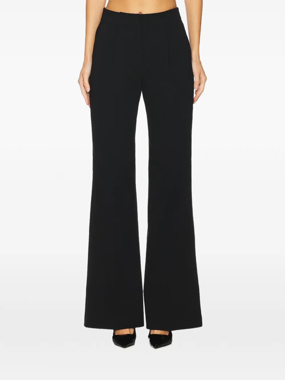 Sans Faff pintuck palazzo trousers - Schwarz
