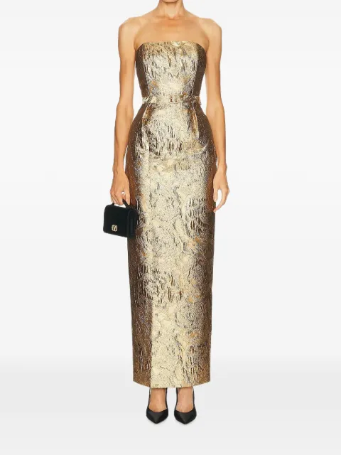 Sans Faff belted strapless maxi dress