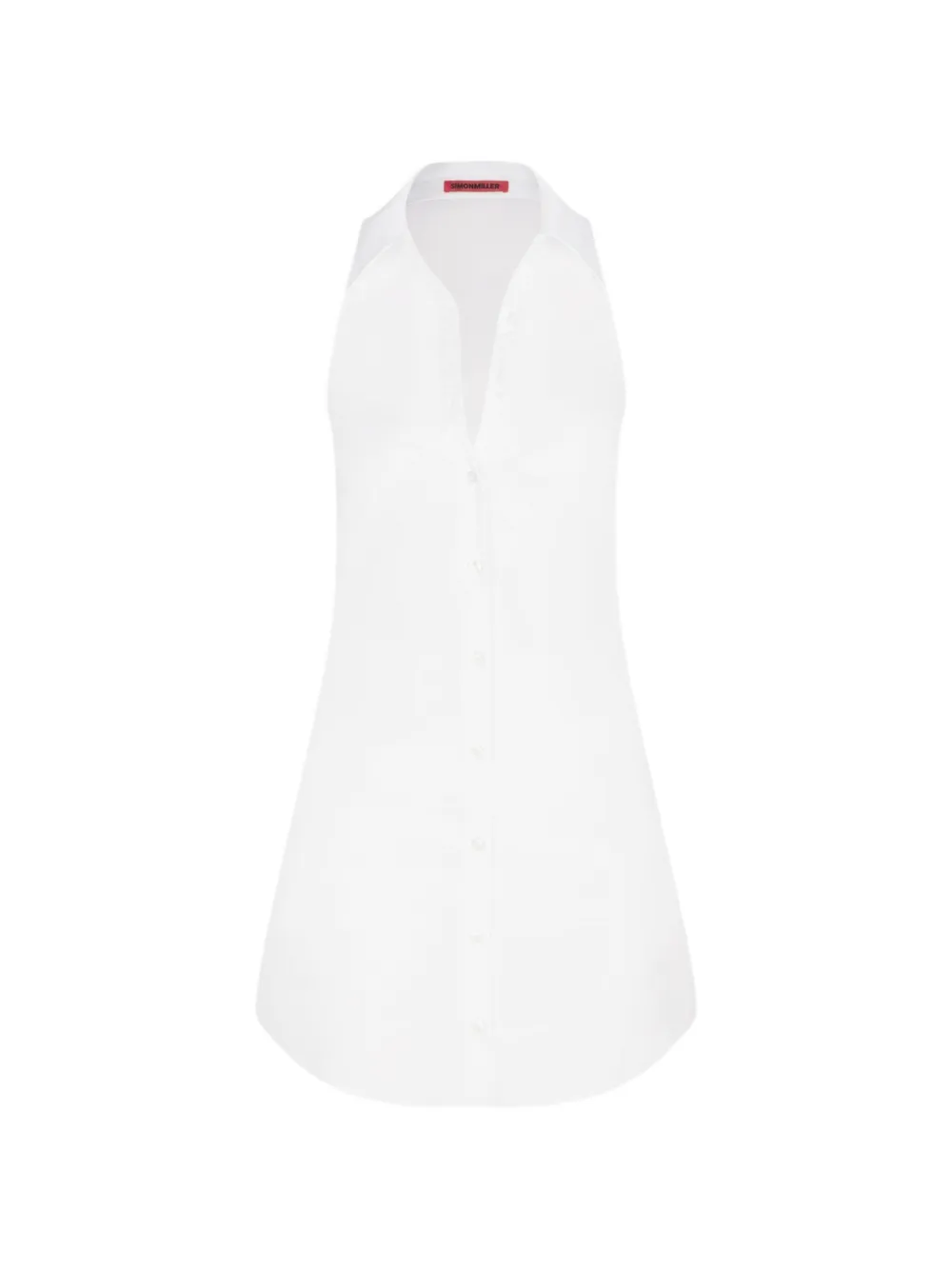 Simon Miller Loch collared sleeveless mini dress - Bianco
