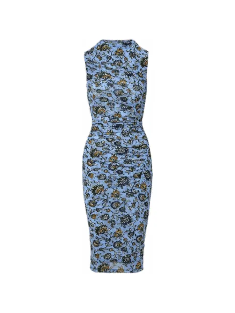Veronica Beard Sylviani floral ruched midi dress