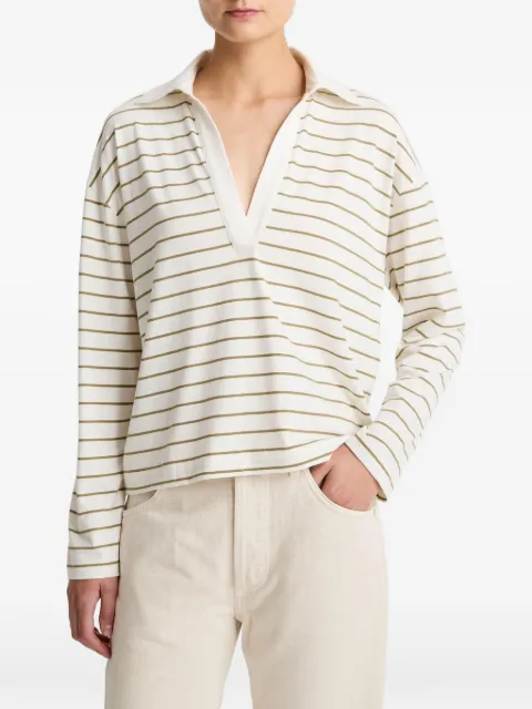 Vince striped V-neck T-shirt
