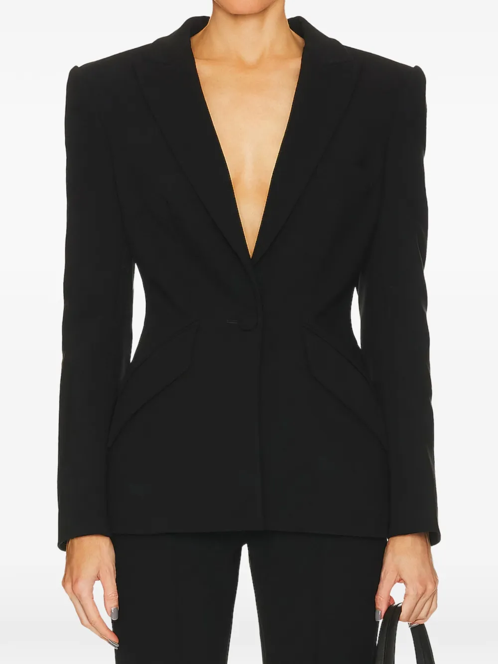 Sans Faff Sloan structured blazer - Nero