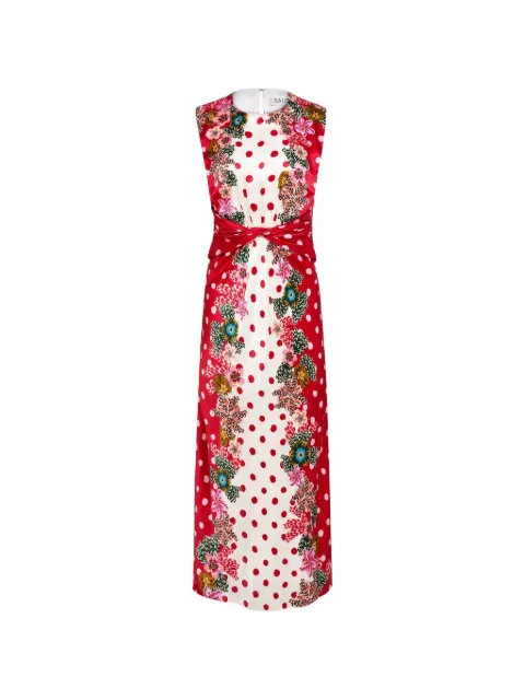 Saloni floral-print maxi dress