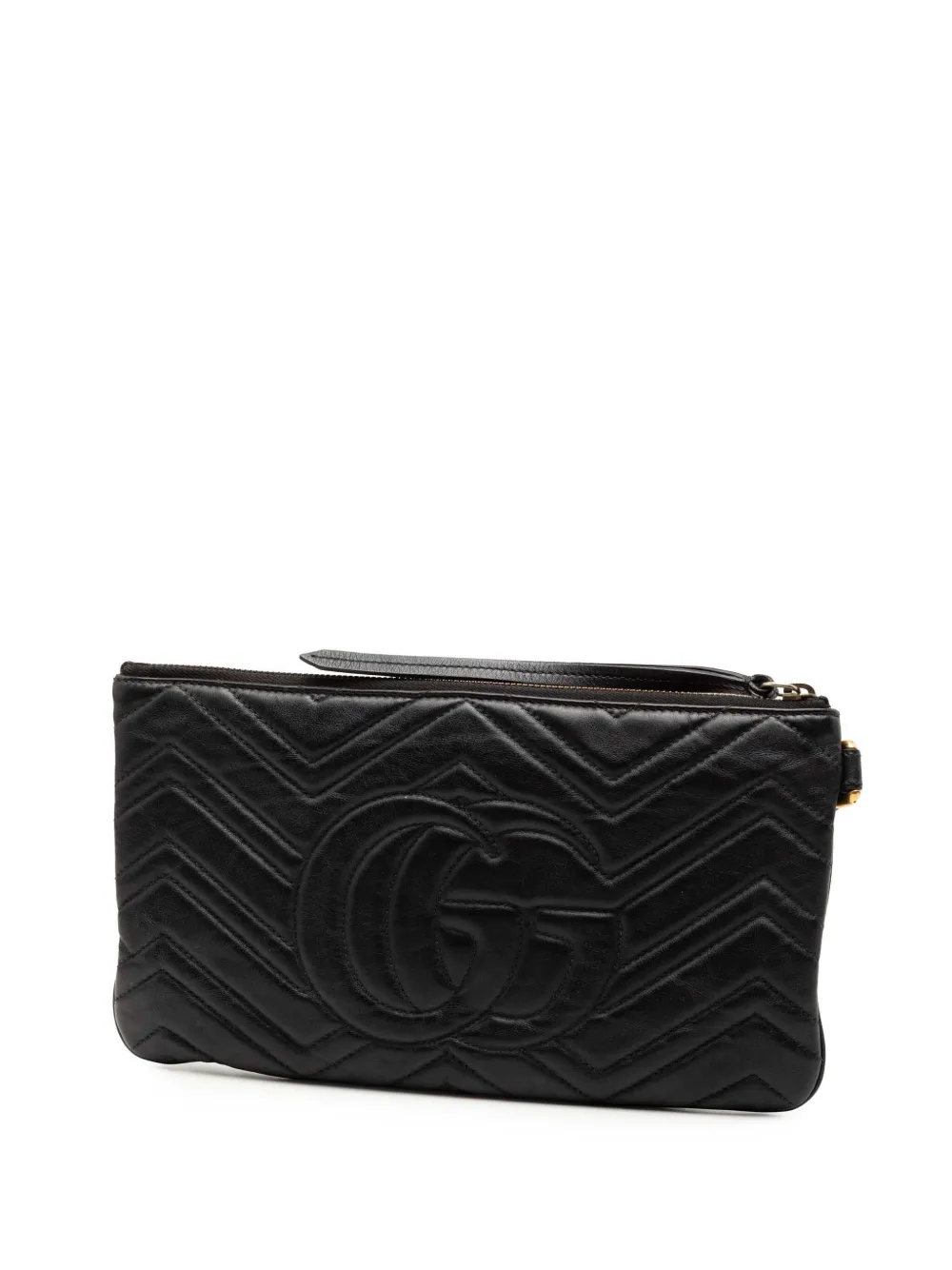 2016-2025 Gg Marmont Heart Matelasse Leather Clutch Bag