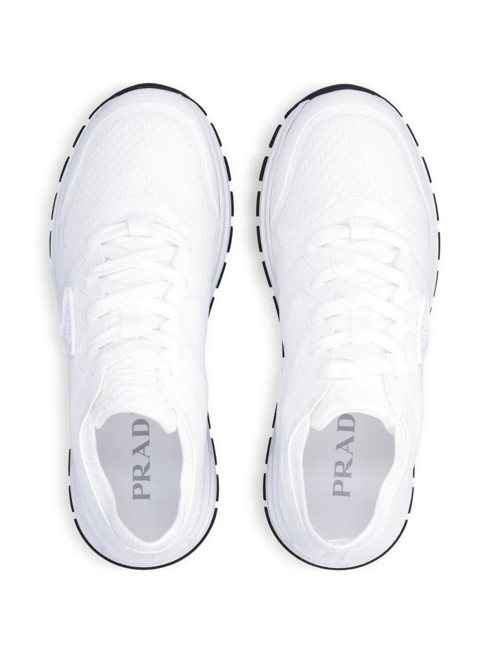 Prada Prax 2.0 sneakers met logodetail Wit
