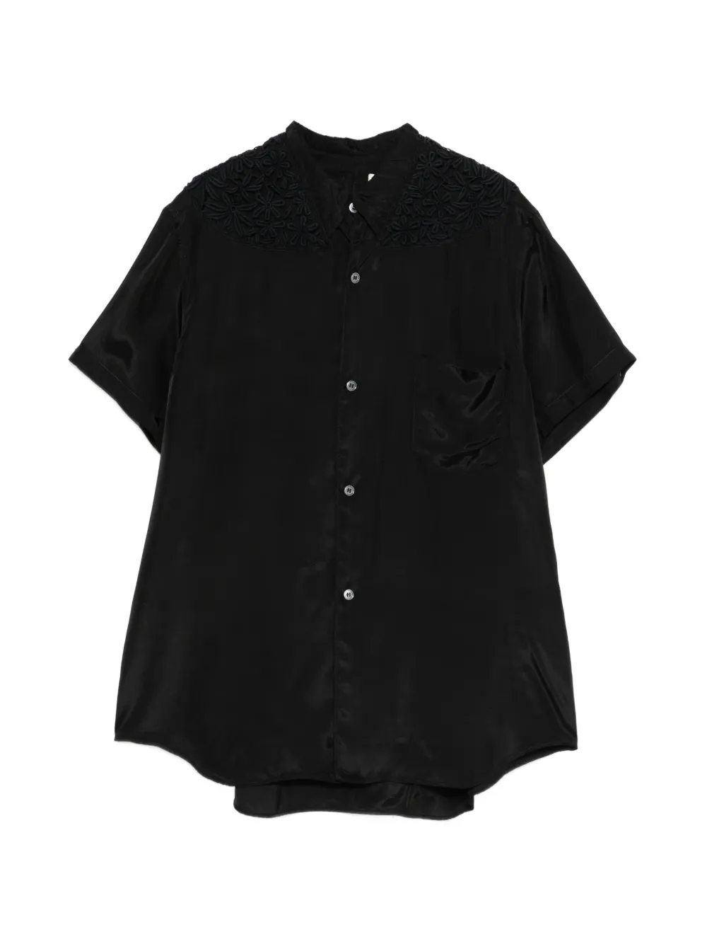 Comme Des Garçons Pre-Owned Camicia a fiori anni 2000 - Nero