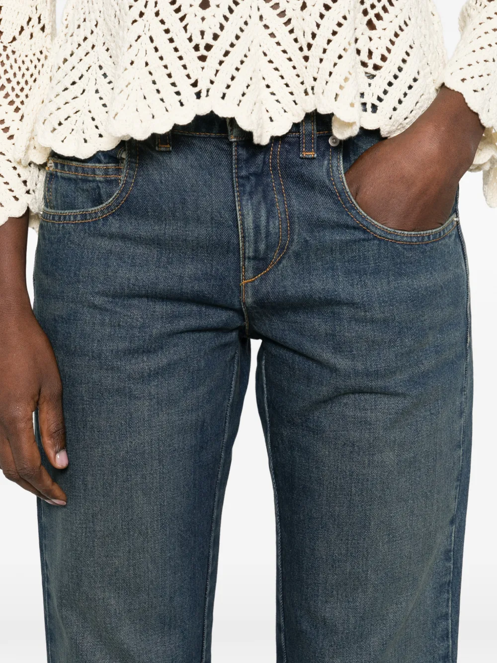 ISABEL MARANT Denala katoenen broek Blauw