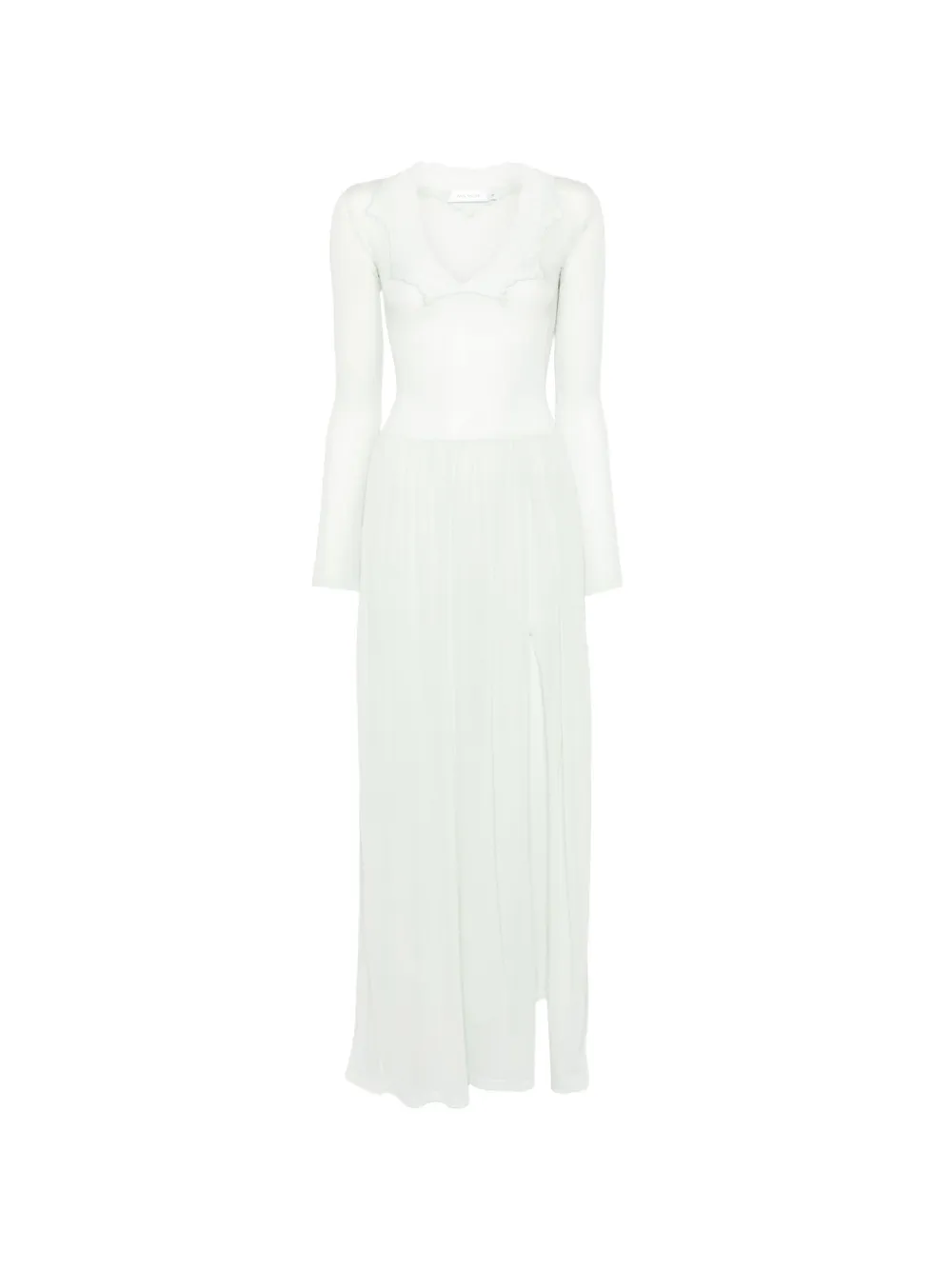 Aya Muse Maris lace-trim maxi dress - Verde