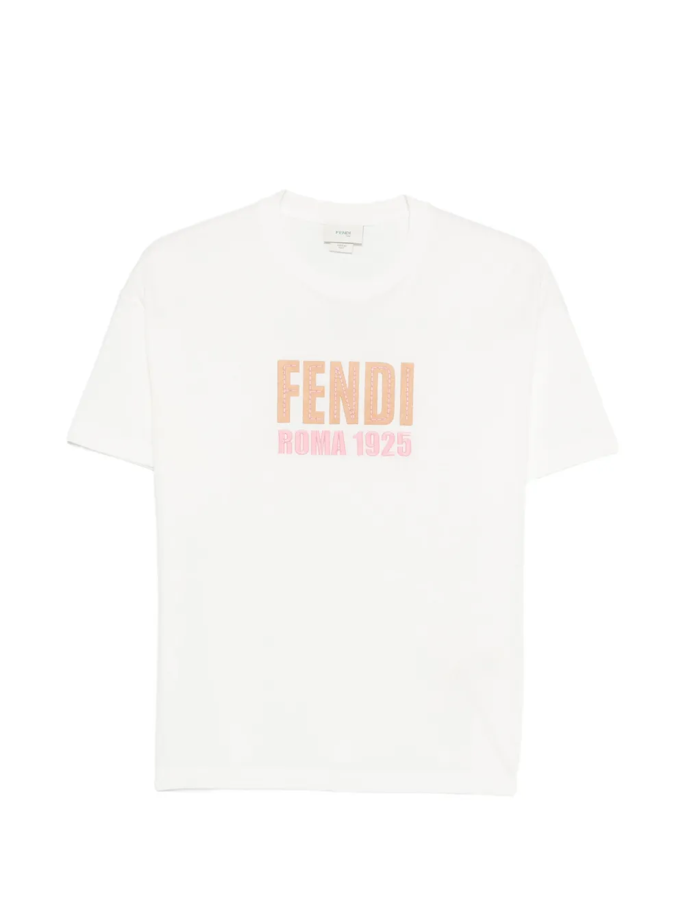 Fendi Kids logo-motif T-shirt - Bianco