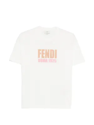 FENDI フェンディ　kids Tシャツ Fendi Kids logo-embroidered T-shirt | White | FARFETCH