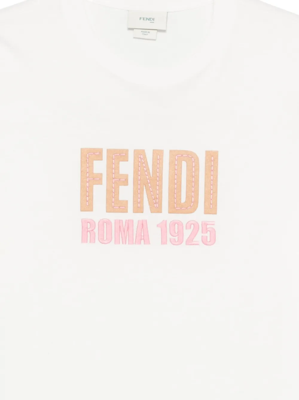 Fendi Kids T-shirt met logopatroon Wit