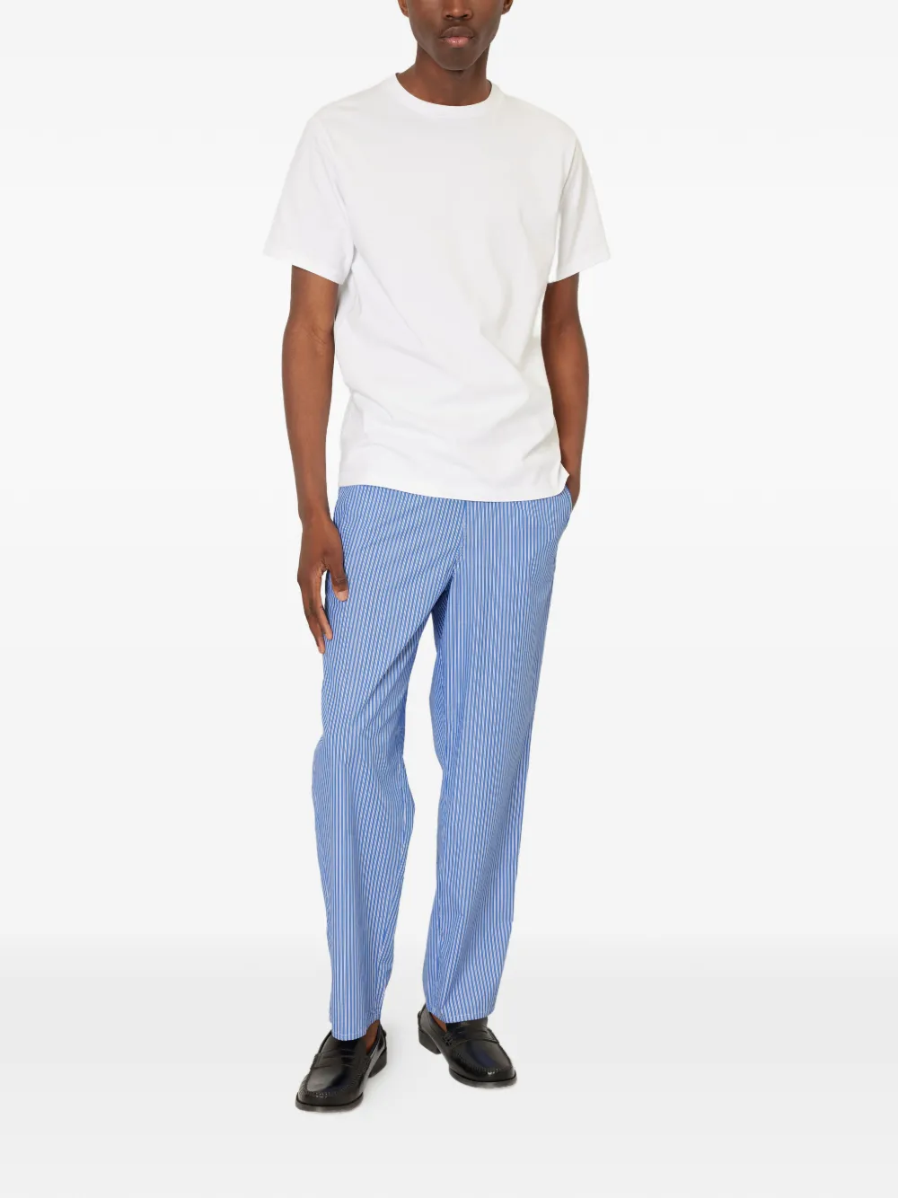 American Vintage Zatybay gestreepte broek Blauw