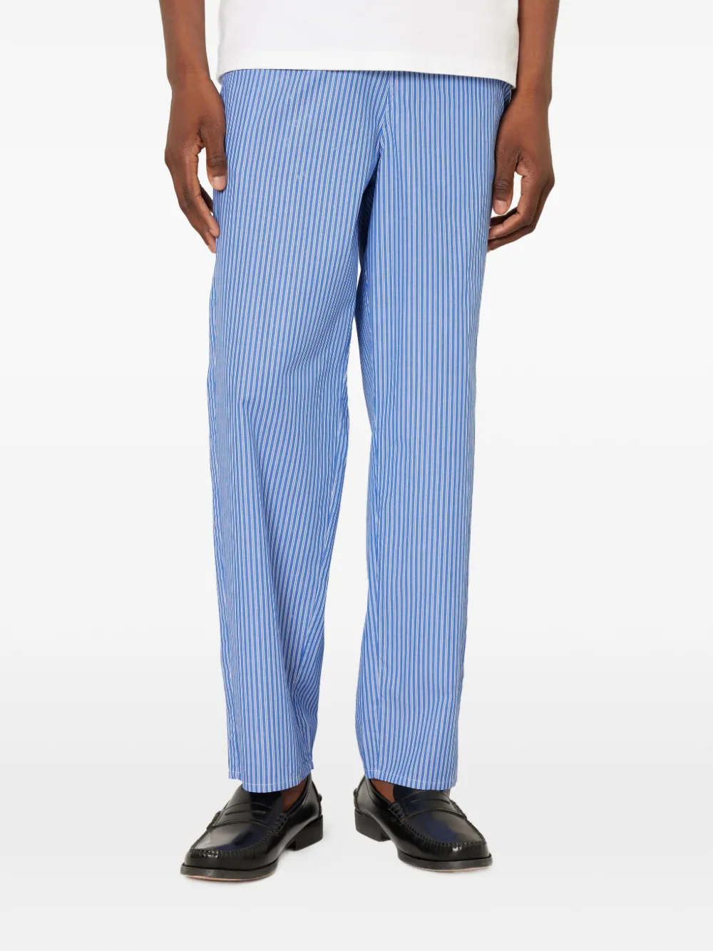 American Vintage Zatybay gestreepte broek Blauw