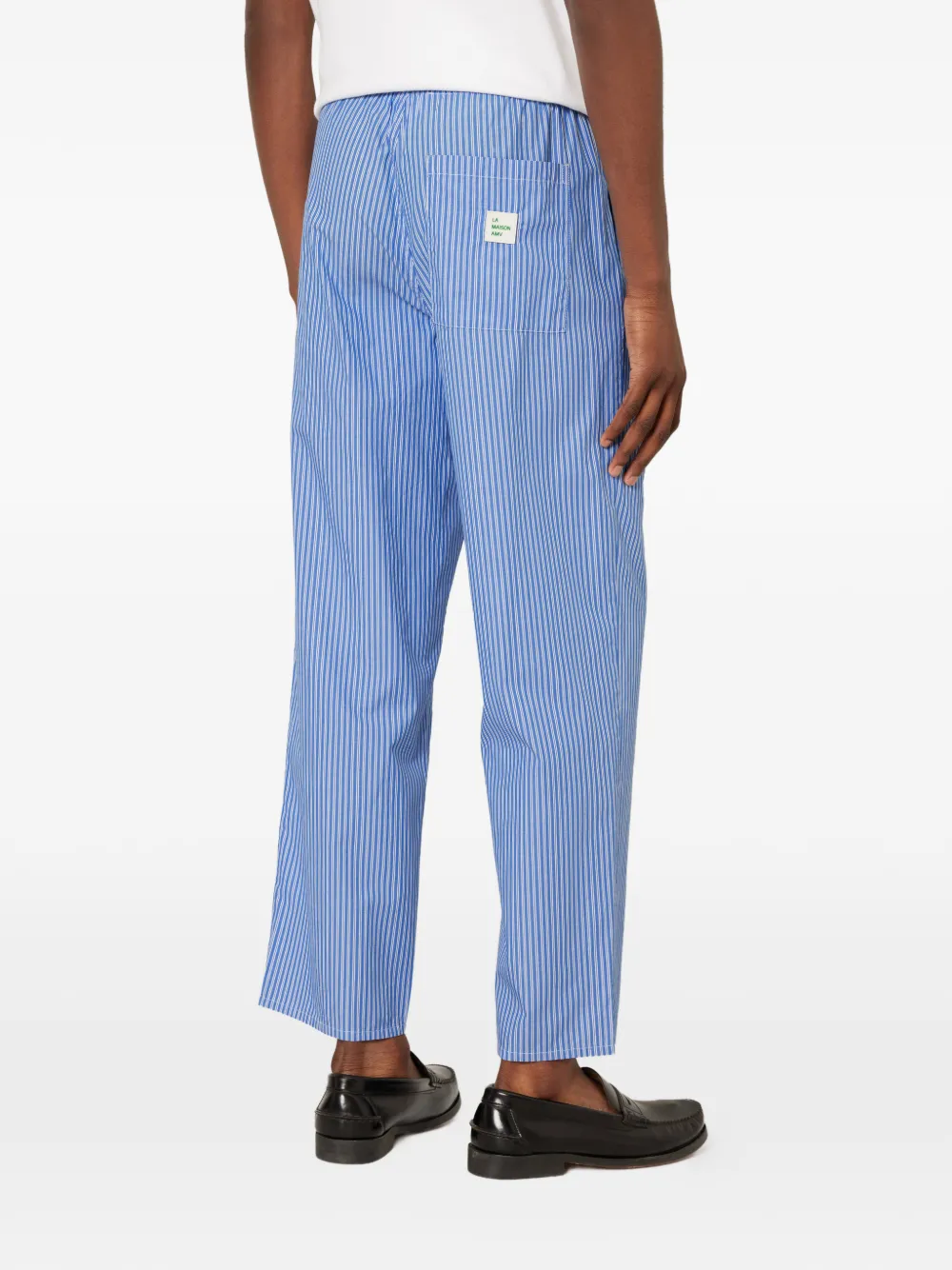 American Vintage Zatybay gestreepte broek Blauw