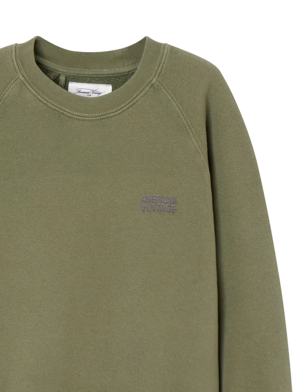 American Vintage Kids Izubird sweater met ronde hals Groen