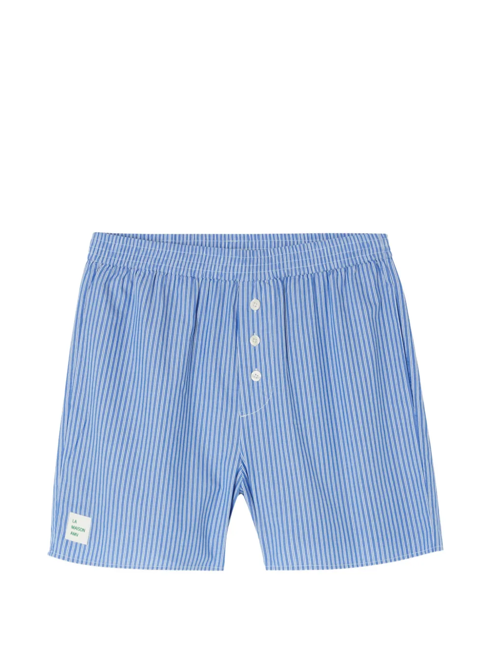 American Vintage Zatybay striped shorts - Blu