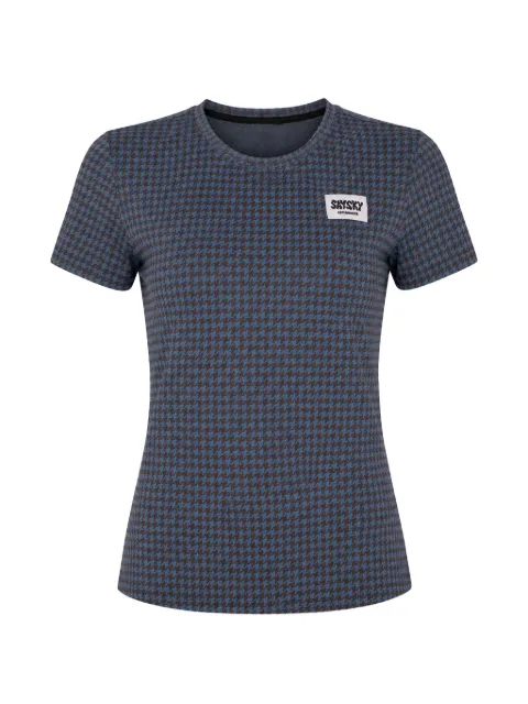 SAYSKY camiseta Combat con motivo de pied de poule