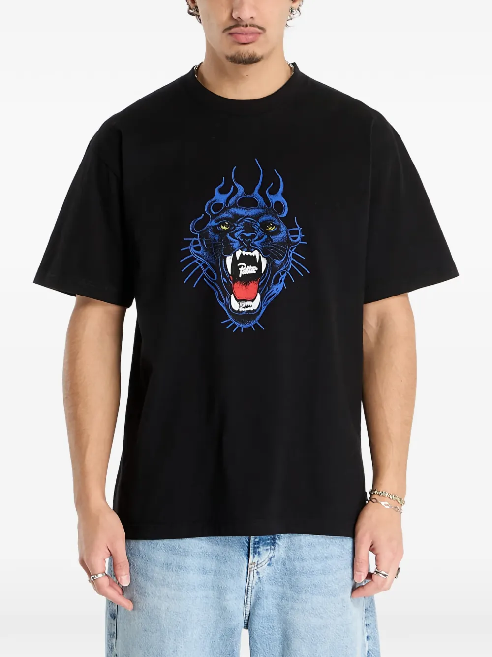 PATTA Fire Panther T-shirt - Nero