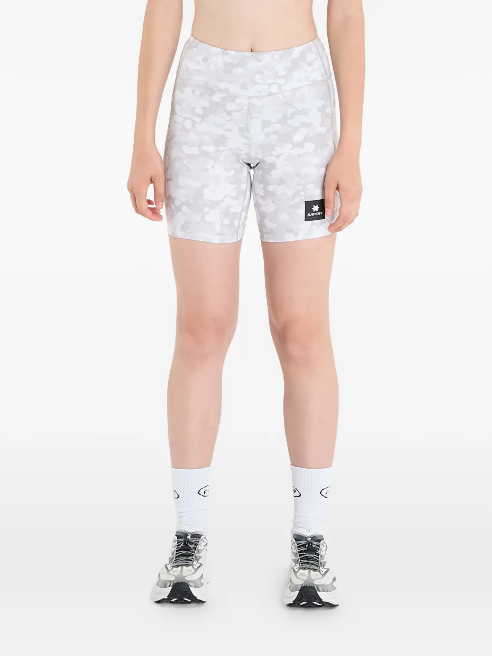 SAYSKY camo shorts - Bianco