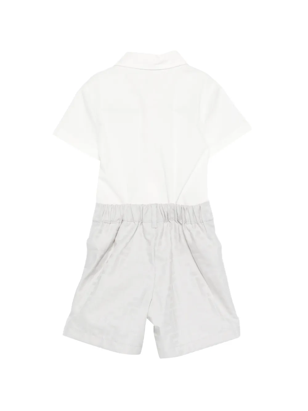 Fendi Kids Shorts met geborduurd logo Wit