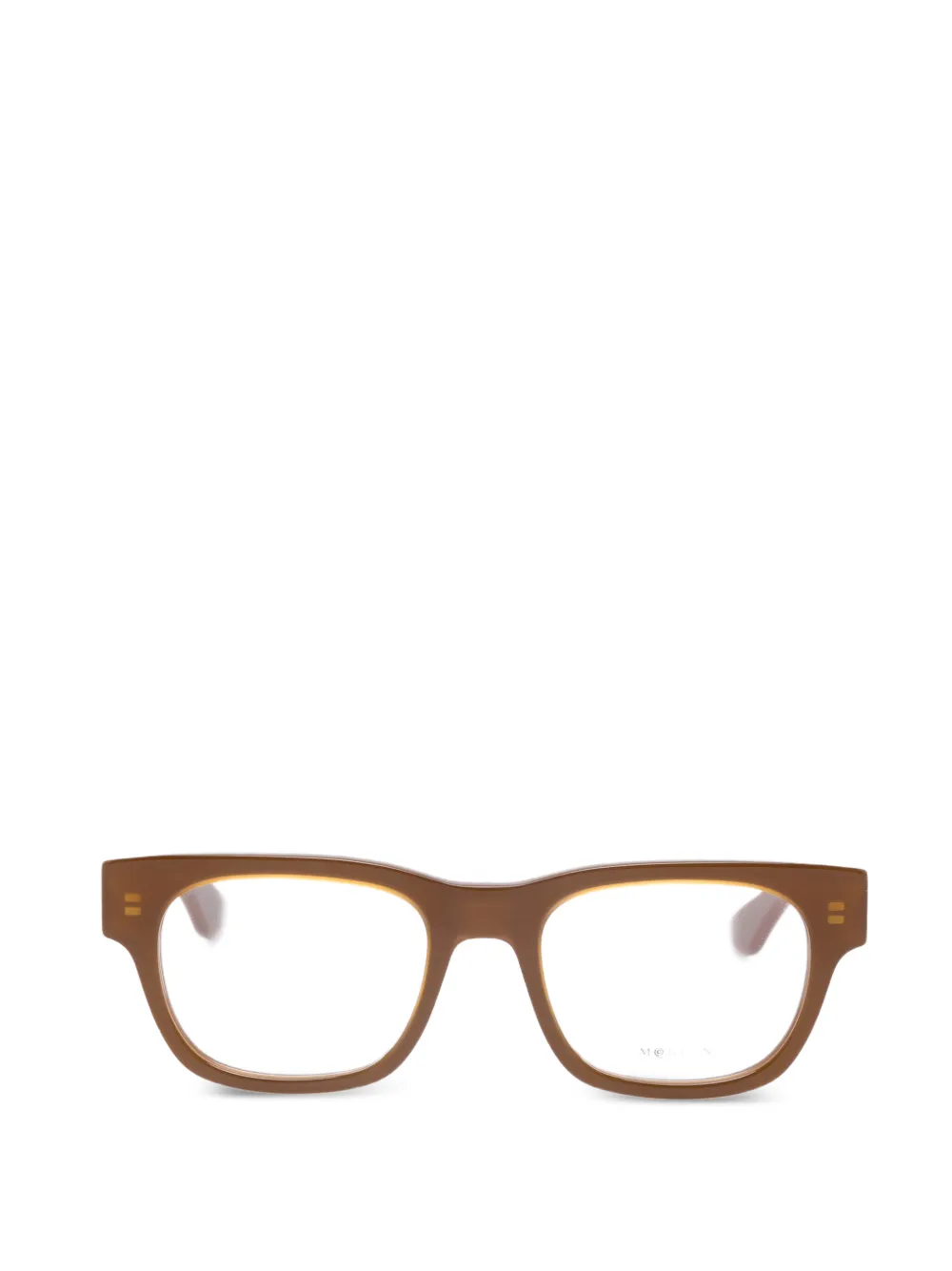 Alexander McQueen Eyewear Occhiali squadrati - Marrone