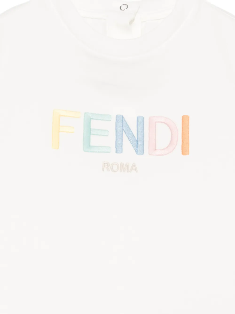 Fendi Kids T-shirt met logo Wit