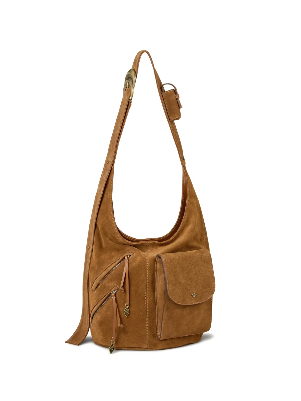 Ba&Sh You You suede shoulder bag - Marrone
