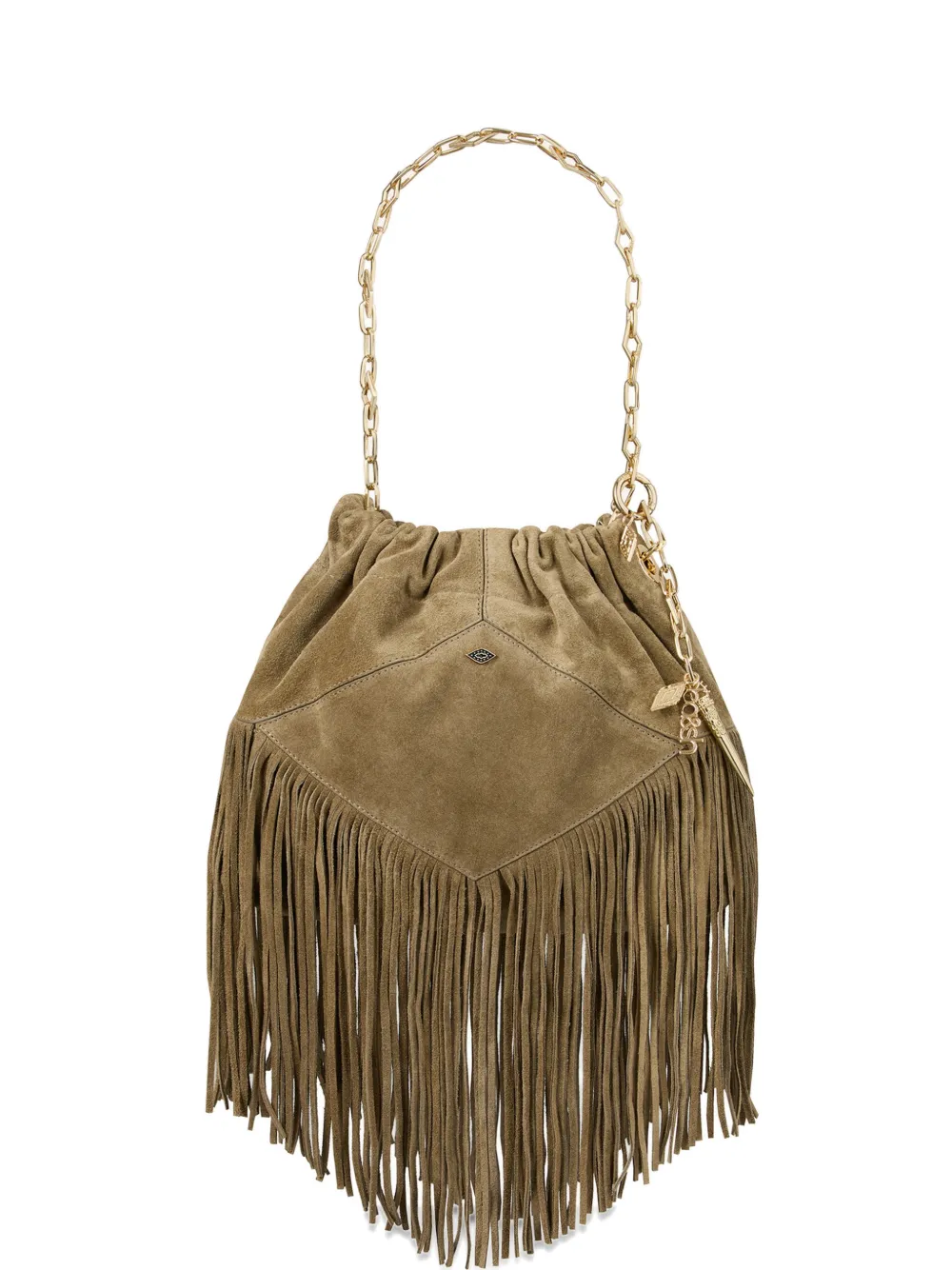 Ba&Sh June fringe-detail shoulder bag - Marrone
