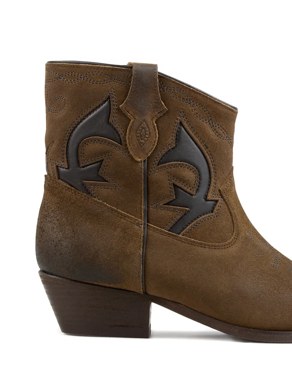 Ba&Sh Curtis leren laarzen Bruin