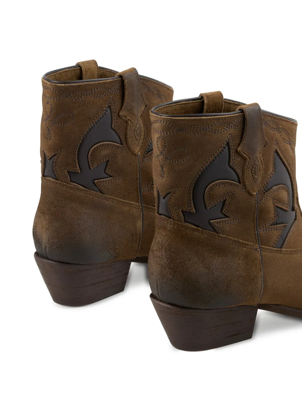 Ba&Sh Curtis leren laarzen Bruin