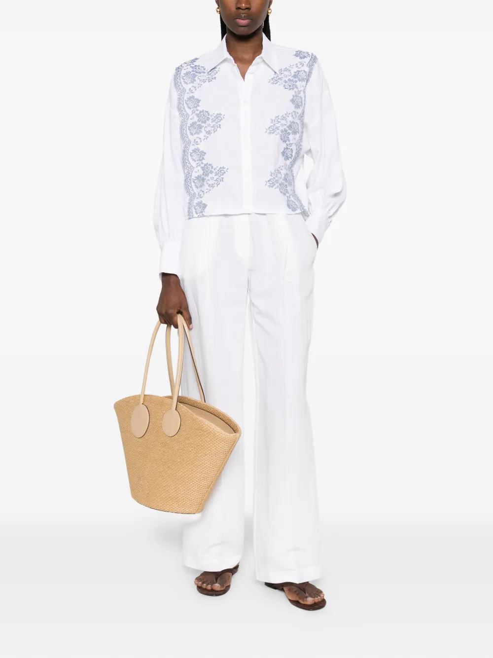 Floral-Lace Shirt